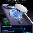 [Upgraded Full Camera Protection] for iPhone Air Case with Camera Cover Stand [Fit for MagSafe][10FT Mil-Grade Protection] Translucent Magnetic Phone Cover for iPhone 17 Air Case, Purple