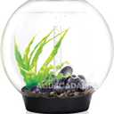 biOrb Classic 60 Acrylic 16-Gallon Aquarium with Multi-Color Remote-Controlled LED Lights Modern Tank for Tabletop Display, Black