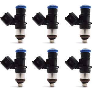 New HiSport Fuel Injectors 0280158091 Compatible with FORD LINCOLN MAZDA 3.5L 3.7L V6 2007-2011 6 PCS Replacement FJ1000 67606 7T4E-C5A 7T4Z-9F593-CA 0280158077