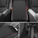 INTGET for 2026 Honda Accord Accessories Center Console Cover for Honda Accord 2023 2024 2025 Leather Car Armrest Arm Rest Box Lid Middle Console Seat Cover Protector(Red Stitches,2023+)