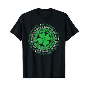 Irish Blessing Celtic Knot 4 Leaf Clover - St. Patrick's Day T-Shirt, S