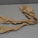 KEKING Thigh High Compression Stockings Footless, Unisex, 20-30mmHg Leg Support Compression Sleeves with Anti-Slip Silicone Band, Opaque, Treatment Swelling, Varicose Veins, Edema, DVT, Beige Small