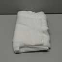 RYB HOME White Sheer Curtains for Living Room - Privacy Linen Fabric Semitransparent Farmhouse Country Curtains Light & Airy for Patio Door Bedroom Bay Window, W 52 x L 90 inch, 2 Panels