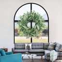 Eucalyptus Wreaths for Front Door Winter 22Inch Spring Eucalyptus Wreath Green Greenery All Seasons Artificial Wreaths for Outdoor Outside Indoor Window Porch Home Farmhouse Hanging Decorations