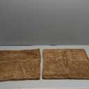 MIULEE Decorative Throw Pillow Covers for Couch Bed Livingroom 16x16 Inch Set of 2 Brown Boho Accent Throw Pllows Broadside Striped Patchwork Soft Corduroy Pillowcases