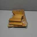 AZEN Toilet Stool Squat Adult, Wood Poop Stool for Bathroom Adults, 7 Inch Height (Yellow (1 Pack))