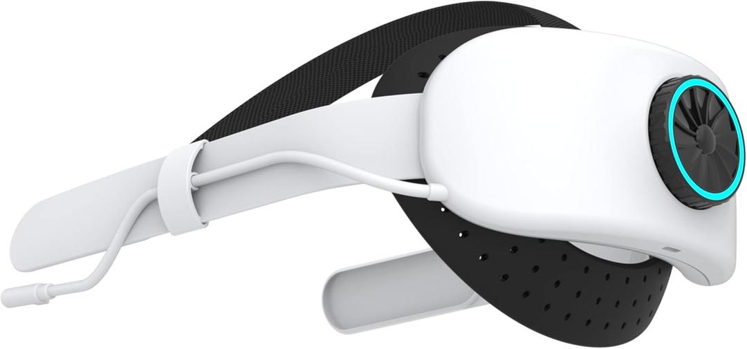 BUSQUEDA Elite Strap with Battery for Oculus Quest 2,8000mAh Extend 9hrs Playtime,Fast Charging VR Power,Counter Balance&Adjustable Head Strap for Enhanced Support and Comfort in VR