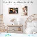 15x20 Frame Natural Woodgrain, 20x15 Picture Frame Beige, Rustic Poster Frame, Large 15 by 20 Gallery Family Concert Portrait Photo Frame Anniversary/ Birthday/ Wedding/ Thank you/ Christmas Gift