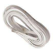 Telephone Cord Modular 4Way 15Ft, Silver - 30-9515