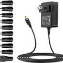 12V Power Supply AC Adapter DC 12 V Power Cord Universal Power Adapter 12Volt Charger Compatible with 1000mA 900mA 800mA 700mA 600mA 500mA 400mA 300mA 200mA 100mA Electronics