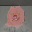 Pink Dog Dresses Girl,Fashion Sweet Cute Sleeveless Lace Princess Wedding Birthday Tutu Skirt for Female Dogs, 3XL