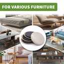 COVERCORNER Furniture Sliders for Hardwood Floors, Furniture Sliders for Carpeted Floors, 16 PCS 3 1/2 inch Combo Pack, Sliders for Moving Furniture, Furniture Movers Sliders