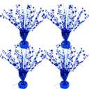 ALISSAR 4-Pack Glitter Blue Star Centerpieces-Table Decorations for Home Decor Birthday Wedding Anniversary Decor (Blue)