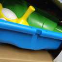 Toddler Water Table - Sensory Table for Kids with 28 Piece Sand Water Toy Set, Outdoor Water Play Table with Rain Shower Sprinkler, Summer Birthday Gift STEM Toy for Boys Girls Ages 3 4 5 6 7 8
