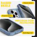 OtterBox iPhone 15 Pro - Commuter MagSafe Case - Slim & Tough - Pocket-Friendly - Dual Layer Drop Protection - Port Covers Non-Retail Packaging - Denim