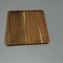 Roshtia 12 Pcs Wooden Plates Square Acacia Wood Charcuterie Board Wedding Dinner Serving Tray Charger Appetizer Kitchen Platter Cheese Steak Tableware Gift for Snack Dessert Salad Fruit (8 Inch)