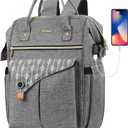 MOMUVO Laptop Backpack for Women, 15.6 Inch Laptop Bag Work Backpack with USB Charging Port, School Bookbag College Backpack, Suitable for Work,Travel, Business (Grey)