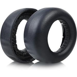 PS5 Headphone Earpads Replacement Protein Leather Ear Pads Cushions Cover Repair Parts Compatible with Sony PlayStation 5 Pulse 3D Wireless Headset (Black)