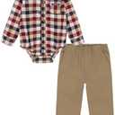 Tommy Hilfiger boys 2pc Woven Shirt Pant Set 12M