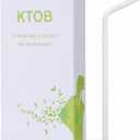 100 Count 100% Plant-Based Compostable PLA Straws - Plasticless Biodegradable Flexible Drinking Straws- A Fantastic Eco Friendly Alternative to Plastic Straw (8.25" 100, White)