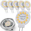 G4 LED Disc Bulb 12V Warm White 3000K - Under Cabinet Lighting Bulb G4 LED T3 20W Halogen JC Bulb Replacement for Non dimmable Puck Light - 12 Volt ac/dc 2 Watt Bi-pin Base Bulbs - 6 Pack