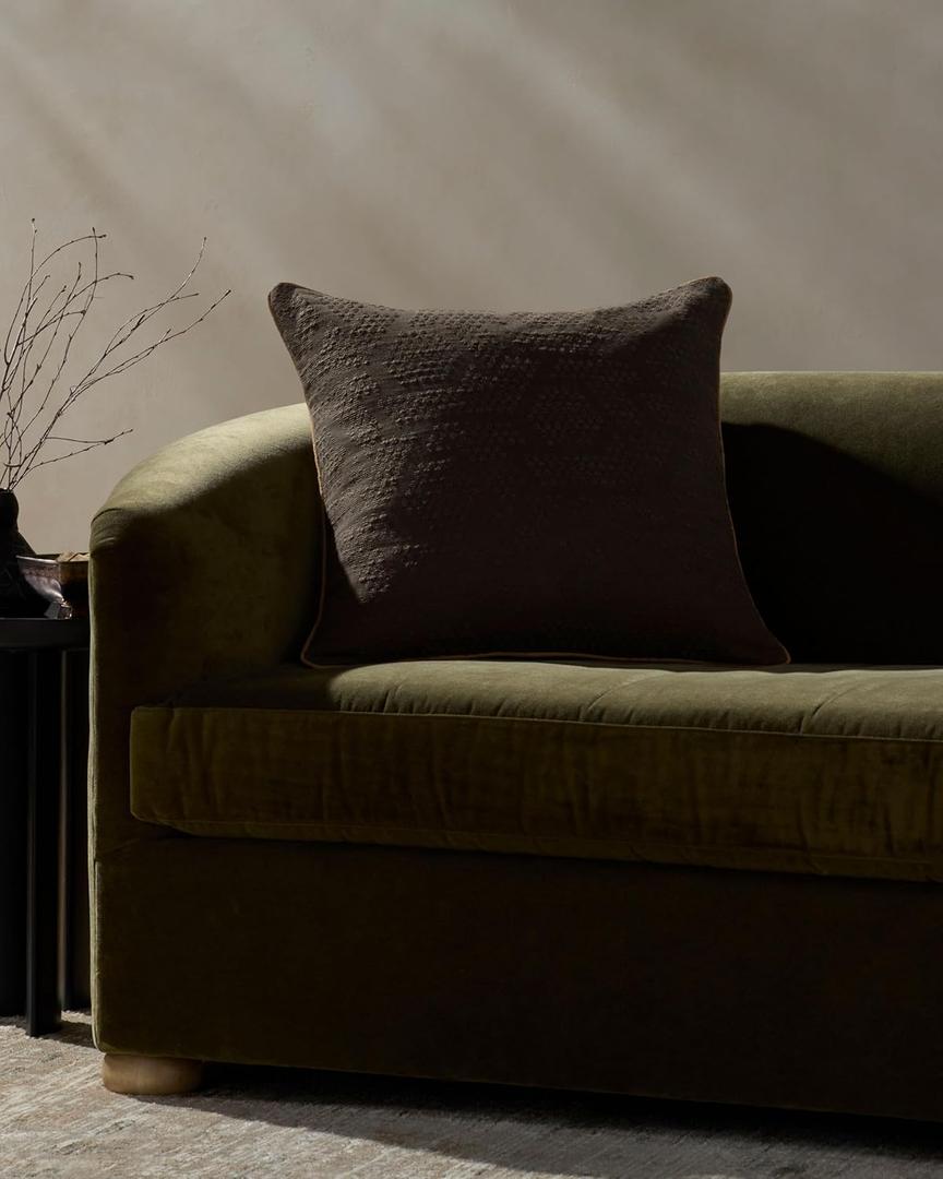 Loloi Jeremiah Brent Leroy Collection PJBR0004 Brown 22'' x 22'' Cover Only Pillow