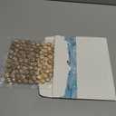 FUTUREPLUSX 1LB Pink Flat Glass Marbles, Vase Fillers Gems Fish Bowl Marbles Decorative Glass Pebbles for Vases Aquarium Floral Smooth Stone