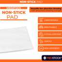 MEDSTOCK Non-Stick Pad, 2"x2" (Pack of 50), Gauze Pad Dressing, Non-Stick Wound Care, Surgical Grade, Fragile Tissue Protection, High Absorption, Porous Film Skin Contact Layer, Non Woven Fabric