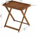 Furinno FG19557 Tioman Outdoor Hardwood Tray Table Large, Natural