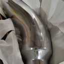 5 inch Diesel Exhaust, Exhaust Pipe Tip Elbow with a Clamp. 5'' Inlet 8'' Outlet 23'' Long chrome exhaust tips