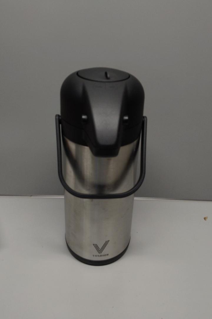 Coffee Carafe for Keeping Hot - 102oz/3L Airpot Coffee Dispenser with Pump - Insulated Stainless Steel Hot Beverage Dispenser for Parties - Thermal Carafe for Hot Drinks Water Tea Chocolate