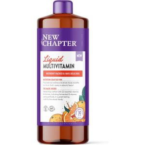 New Chapter Liquid Multivitamin + Mineral Supplement for Whole-Body Benefits, 100% Delicious Multivitamin for Adults, Teens & Kids 2+, Ready to Absorb Faster, Orange Mango Flavored, 30 oz
