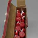 Grcdoyvl 14 Pack Tall Red Taper Candles - 10 Inch Red Dripless, Unscented Dinner Candle - Paraffin Wax with Cotton Wicks - 8 Hour Burn Time.