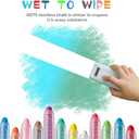 48 Pcs Dustless Chalk Colored twistable Chalk for Blackboard Doodling, Drawing, Writing, Colour Mixture