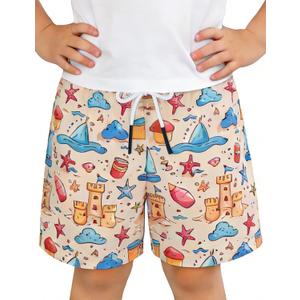 Pottwal Boys Swim Trunks for 2-16 Years, UPF 50+, Chlorine Resistant, Water Repellent, Adjustable Waistband