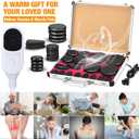 Hot Stones Massage Set 18 Pieces Basalt Hot Rocks Massage Rocks Kit Black Smooth Stones for Professional Home Spa Warming Relaxing Pain Relief, Constant 50c (122f)(Adjustable Temperature)
