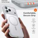 TORRAS Magnetic Shockproof for iPhone 17 Pro Case, Camera Control, Compatible with MagSafe, Military-Grade Protection, Stronger Slim Translucent Phone Case for iPhone 17 Pro, Silver White