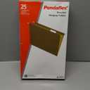 Pendaflex Recycled Hanging File Folders, 25 Pack, Green, Legal Size (8.5" x 14"), 5 Tab Positions, Includes Tabs and Inserts, Eco-Friendly Hanging Files for Office and Document Organization