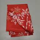 XCHI Winter Red Snowflakes Tablecloth Rectangle Christmas Table Cloth Washable Table Covers for Indoor Dining Home Party Xmas Decorations 60x84 Inch