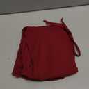 Kaximil Women's Sexy Bodycon Mesh Long Sleeve Square Neck Slit Party Short Mini Dress (Wine Red) S