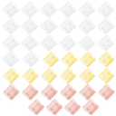 40Pieces Adjustable Hem Clips for Pants Sleeves - No Slip Clothing Clips for Instant Shortening, Transparent and Decorative