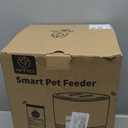 PAPIFEED 2.4G WiFi Automatic Cat Feeder, 6L/25Cup Automatic Pet Feeder with APP Control for Remote Feeding, Detachable for Easy Clean, Cat Food Dispenser with Alexa,1-30 Meals Per Day for Dog, Black