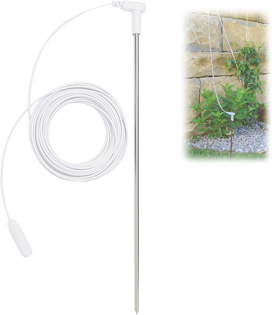 Grounding Rod with 40 Ft Ground Wire, Universal Outdoor Stake for Grounding Device for Grounded Earth Connected Product Mats Sheets Pads Bands Blanket Wrist (Grounding Rod with 40 Ft Cord) Grounding Rod with 40 Ft Ground Wire, Universal Outdoor Stake for Grounding Device for Grounded Earth Connected Product Mats Sheets Pads Bands Blanket Wrist (Grounding Rod with 40 Ft Cord)