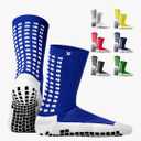 Lux Dual Grip Socks - Soccer Grip Socks for Men and Women. GripArray Performance & Comfort
