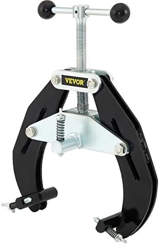 VEVOR Pipe Clamp, 2 to 6 in, High Strength Ultra Clamp with Quick Acting Screws, Steel Pipe Alignment Tool with Lightweight Design, Black