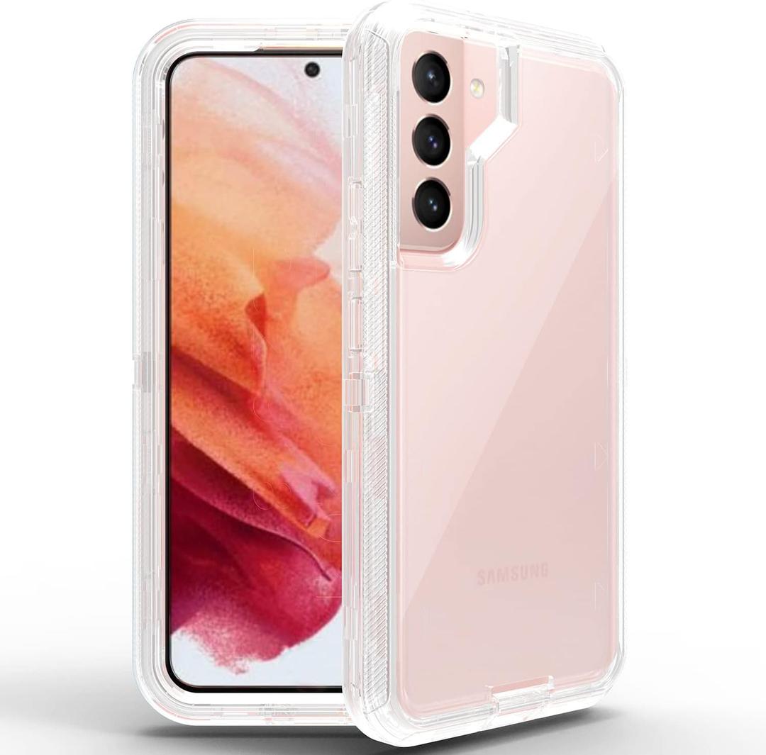 For Samsung Galaxy S22 Plus Case Galaxy S22+ Case Military Drop Tested 3 in 1 Full Body Protective Cover Heavy Duty Armor Rugged Shockproof for Galaxy S22 Plus S22+ Phone Case (Clear)