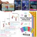 6 x OVANTO Volleyball Training Equipment Aid  Solo Volleyball Equipment in 4 Styles to Serve, Spike, Set and Pass Like a Pro - Adjustable Volleyball Practice Equipment Gift for Beginners & Experts