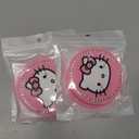 2PCS Cute Kitty Cup Holder Coasters, Black Silicone Anti-Slip Car Coasters,Car Cup Pads,Universal 2.75 Inch