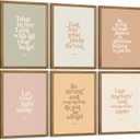 Bible Verse Wall Art Decor Kids Christian Canvas Pictures Inspirational Quotes Wall Art Jesus Religious Posters Educational Kids Artwork Christian Boho Prints for Bedroom 8x10x6 Inch Wood Framed