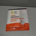 Lemon Hero Zipper Compression Socks 15-20 mmHg Open Toe, Medical Zip Up Compression Stockings for Women and Men - Improves Blood Circulation, Relieves Pain & Swelling (3X-Large, Beige)